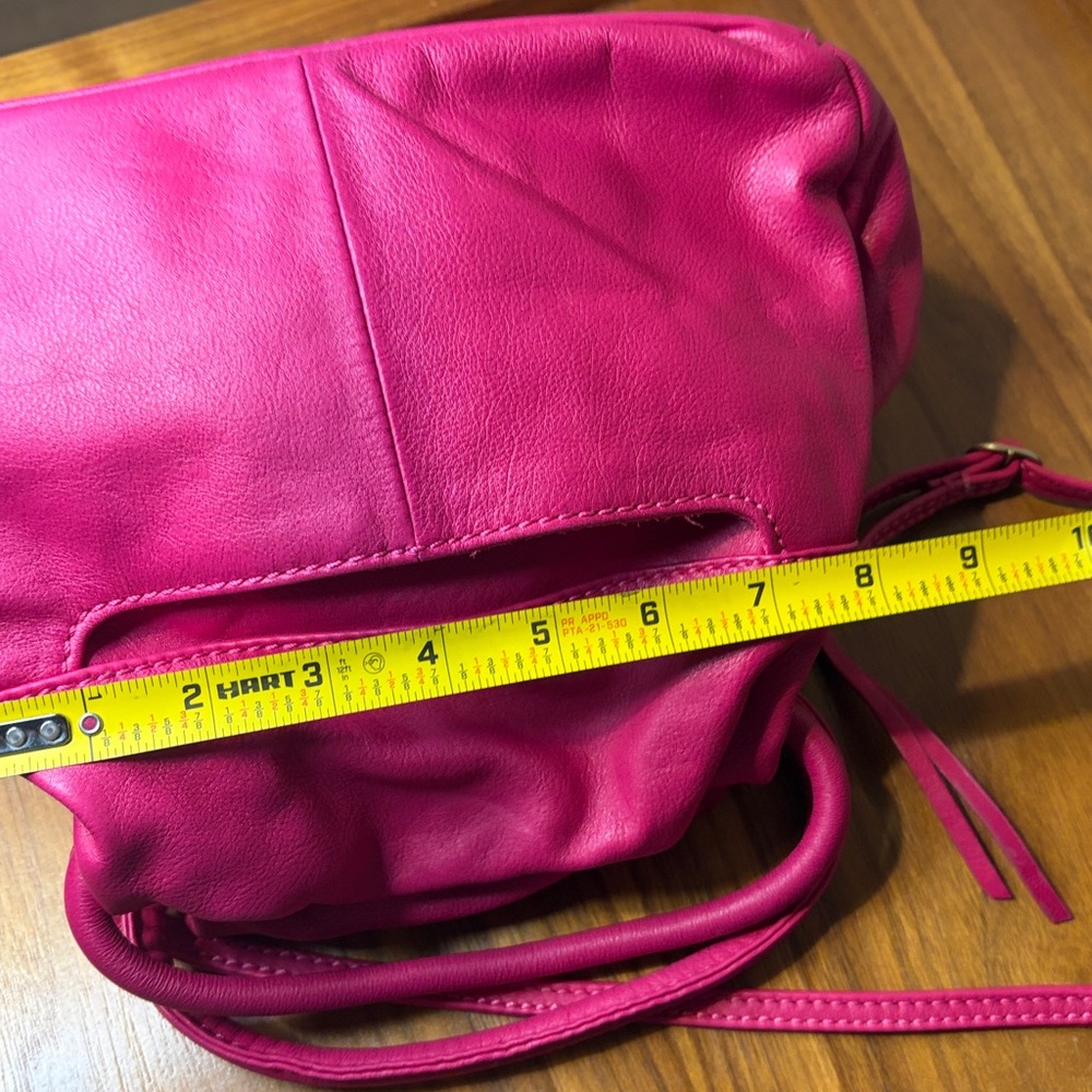 HOBO Darling Fuchsia Leather Women's Bag - Picture 10 of 14